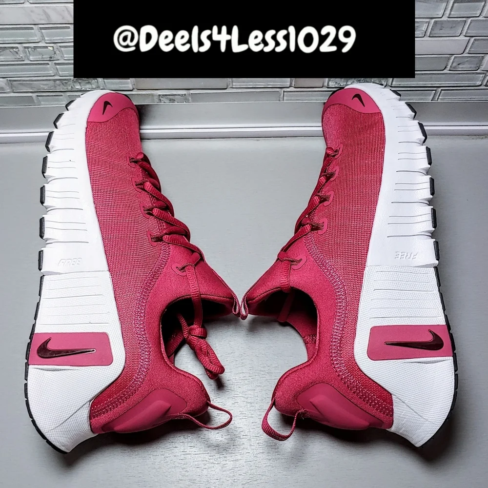 Nike Free Metcon 6 Training Running Womens Sweet Beet Burgundy White